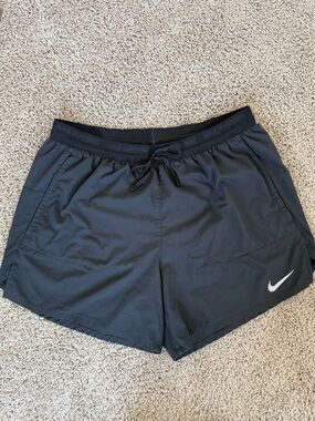 Nike Men's Dri-FIT Stride 5" Brief-Lined Shorts Black Size Medium